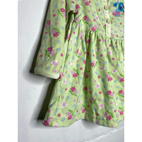 Vintage Blues Clues Girls Dress Tunic Green Floral Size 3T - Picture 5 of 10